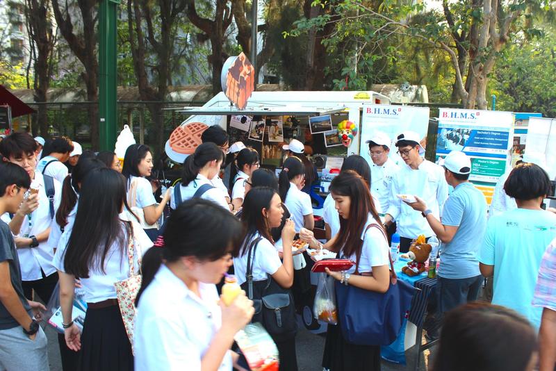 B.H.M.S. students at the Thammasat University’s event in Thailand